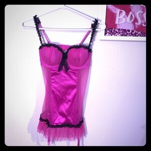 La Senza Sexy Babydoll Teddy with Garter straps